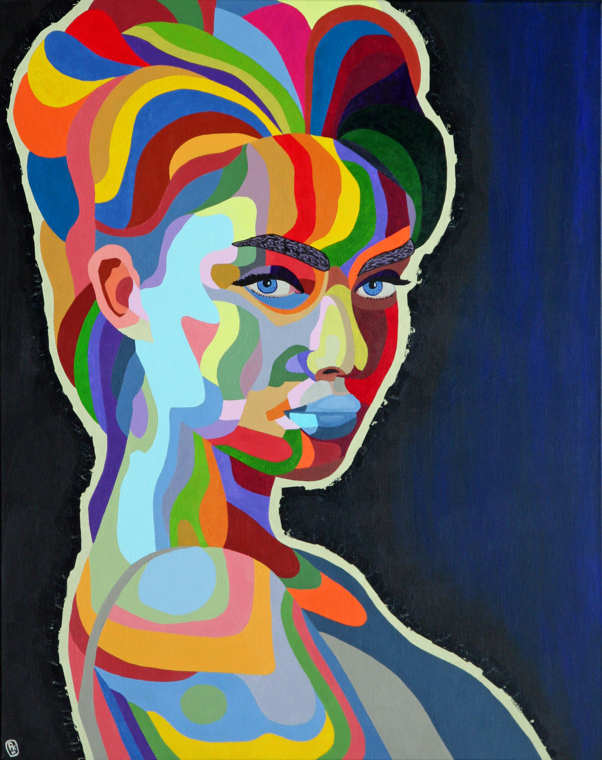 Regenboog-portret