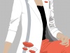Blazer-lippenmotiefkopie